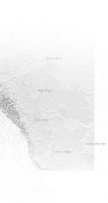 Alberta Service Areas Map - Mobile